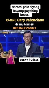 1.3M views · 10K reactions | Mga boses na kaya nyang gayahin...殺 #LuckyRobles #GrandWinner #theclones #OPM #male #clones #FBreelsVIDEO #fbreelsviral #reelsviralシ #reelsvideoシ #reelsviral #virals #trend #post #viralfb #trendingnow #trendingvideo #trendingreelsvideo | Glessie Alonzo | Facebook