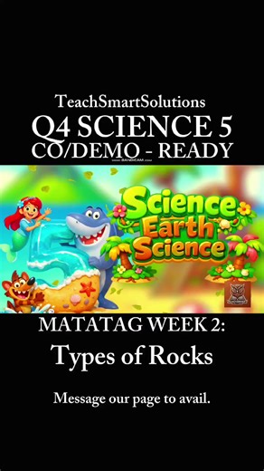 Ready Lesson Packages for Q4 Science 5: Types of Rocks