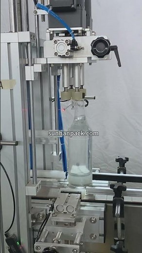 Flavoring Syrup Bottle Cap Feeding and Capping Machine #cappingmachine