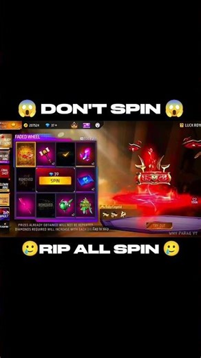 Ruby Legend 🥶 67 Diamond's Waste 🥲 Don't Spin #shorts #freefire #tondegamer
