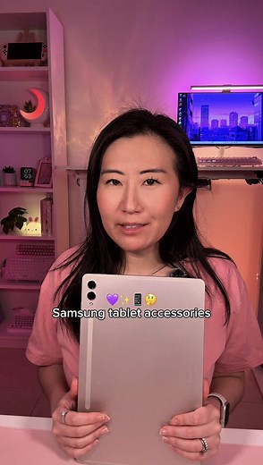 Purple Samsung Galaxy Tab S9 Accessories Unboxing