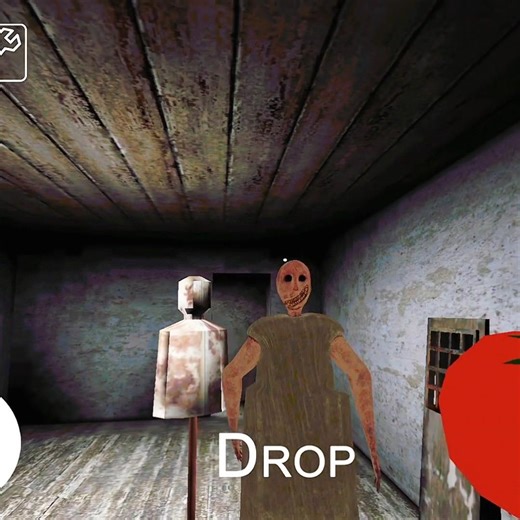 I KILL GRANNY REMAKE ON TOMATO 🍅 🤣 | GRANNY REMAKE FUNNY GAMEPLAY #granny #shorts #horror #escape