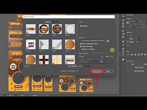 How to Export Multiple Objects/Elements/Assets in Illustrator CC