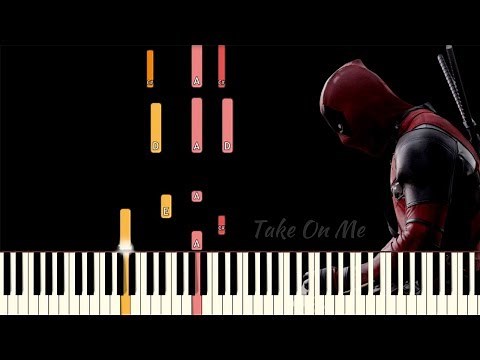 Take On Me (MTV Unplugged) - Deadpool 2 | Piano Tutorial (Synthesia)