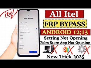 All Itel FRP Bypass Android 12/13/14 — No PC, No Hidden Settings 2025 (Setting Not Open 2025)