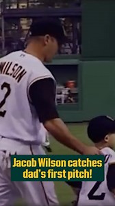 1.6M views · 34K reactions | Once upon a time, Jack Wilson caught a first pitch from his 4-year-old son Jacob. Tonight in Pittsburgh, it was Jacob's turn to catch his dad's first pitch ❤️ | MLB | Facebook