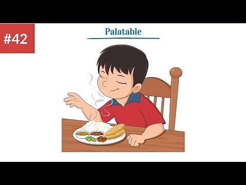 'Palatable' Meaning and Sentence Examples || English Vocabulary for beginners