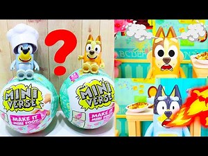 Bluey and Bingo Make MINI FOOD and Play FANCY Restaurant | Pretend Play with Bluey Toys