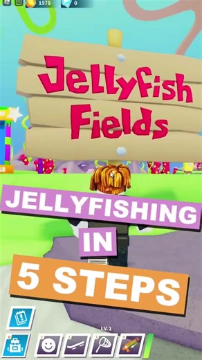Jellyfishing with SpongeBob in ROBLOX 🐙 Nicktoons