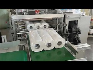 9 rolls toilet paper packaging full line machine