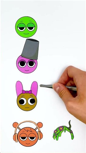 Juego DIY de Emparejar la Cabeza de Sprunki 😻