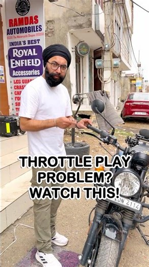 Loose Accelerator? Simple Fix Inside! 🔧 | Throttle Play Adjustment for Royal Enfield Bikes
