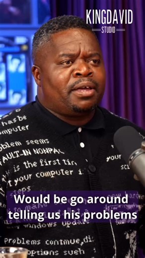 David Mashabela on Instagram: "“When a man is troubled you hear him” Don’t miss this episode of King David Studio with @mashabelacomedy 😯. #mashabelagalane #relationships #men"