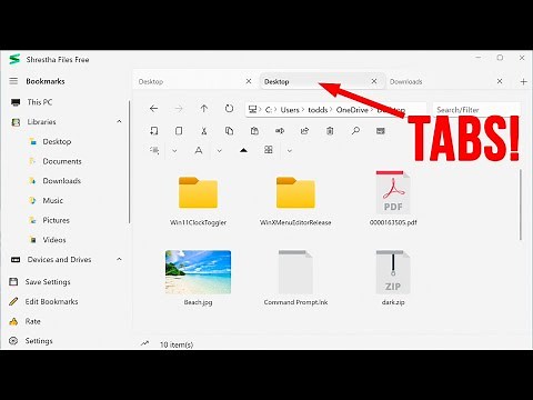 Use Windows 11 File Explorer Style Tabs in Windows 10 with the Shrestha Files File Manager App