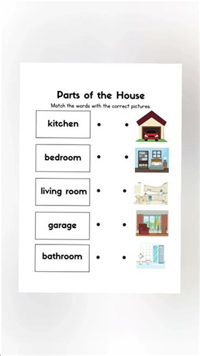 #letslearn #learning do worksheet parts of home