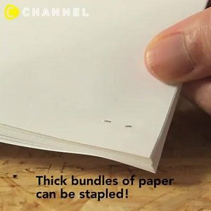 How To Staple Really Thick Bundles Of Paper via C CHANNEL Art&Study To watch more videos, download the C CHANNEL app from the App Store or google play store! | C Channel