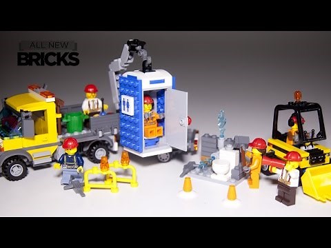 Lego City 60073 Service Truck paired with 60072 Demolition Starter Set Speed Build Review
