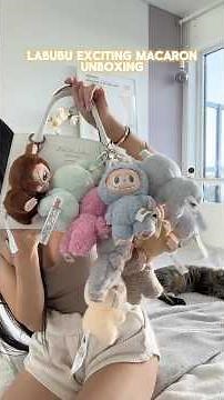 Unboxing the entire set of Labubu Macaron blind boxes! Praying for a secret #unboxing #labubu