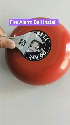 bell Install fire alarm #youtube #firesafety #bell #shortsfeed