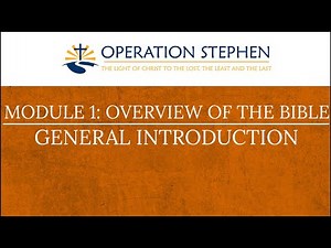 ATEN-M1GI - General Introduction (Module 1: Overview of the Bible)
