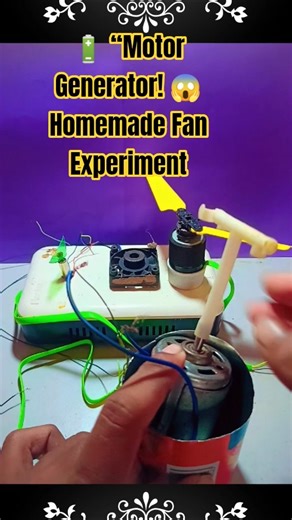 DIY Electric Motor Generator | Homemade Fan Project | Science Experiment at Home