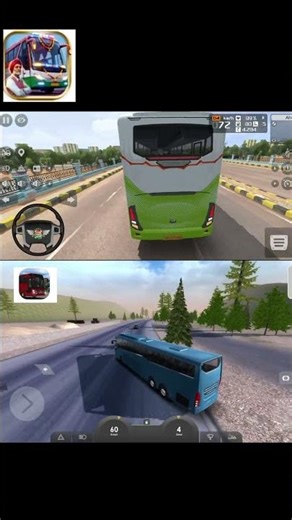 Bus Simulator Video: Two Person Graphic Mode | High Graphics Gameplay #shortsfeed #viral #gaming