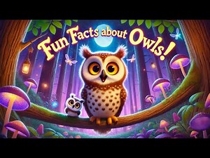 Fun Facts About Owls for Preschoolers | Animal Learning | Educational Videos for Kids