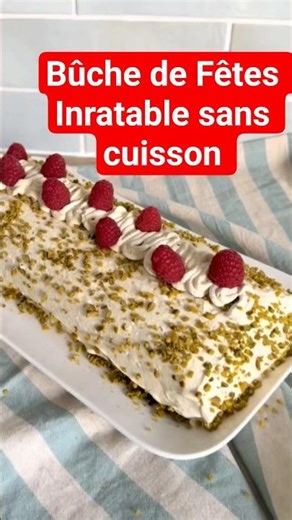 Ultra Easy Pistachio Raspberry Yule Log 😍 No Baking Required | Festive Dessert