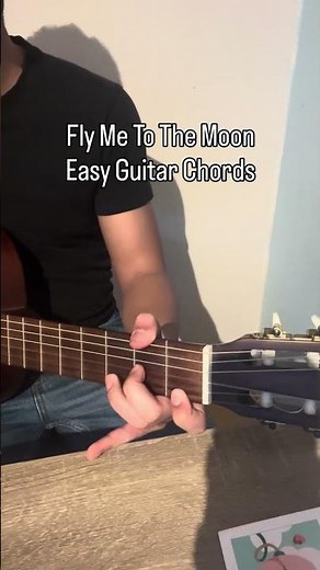 Fly Me To The Moon Easy Chords #guitar