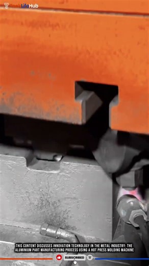Innovation Aluminium Part Manufacturing: Technology Automatic Hot Press Molding Machine #tech