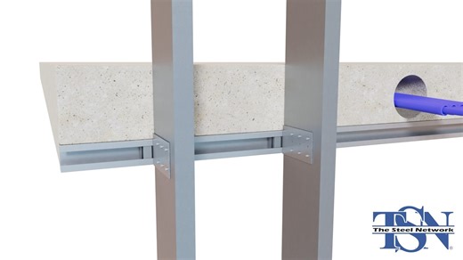 DriftTrak® Post-Tensioned Slab: a cutting-edge solution for integrating exterior cold-formed steel curtain wall studs directly into post-tensioned slabs before pouring. This innovation streamlines construction by eliminating post-pour installations, saving time and reducing costs. Enhance your building's structural integrity and efficiency with DriftTrak® PTS. #steel #steelframe #steelstructure #thesteelnetwork #steelfabrication #steelisreal | The Steel Network, Inc. | Facebook