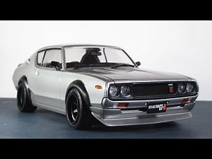 #10 【カーモデル製作記】1/24 日産 スカイライン ケンメリ GT-R / FUJIMI `73 SKYLINE GT-R Building　English Sub
