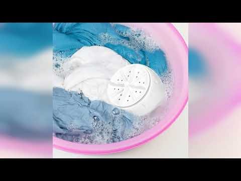 Review: Homoyoyo Portable Turbine Washing Machine USB Powered Mini Automatic Washer for Sink S...