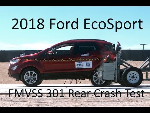 2018-2020 Ford EcoSport FMVSS 301 Rear Crash Test (50 Mph)