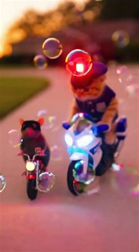 Police Kitten vs Rat Bandit (Bubble Blaster!) 🫧🐱