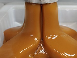 78K views · 544 reactions | Korean style jelly Pudding Interesting chewy acorn jelly mass production factory | My Pub | Facebook