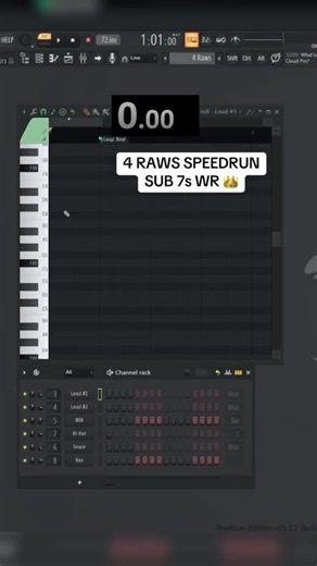 Smooth Studio Beats on Instagram: "4 raws Speedrun... #flstudio #speedrun #esdeekid #music #fyp producers"