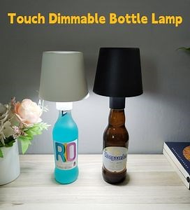 [Hot Item] LED Wine Bottle Lamp Head Table Lamp Removable and Removable Portable Charging Decoration for Bar Cafe Night Light