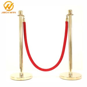 [Hot Item] Stainless Steel Crowd Control Red Velvet Rope Stanchions for Airport / Aircraft