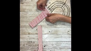 DIY Dollar Tree Candy Cane Wreath Form | Creating Through Chaos
