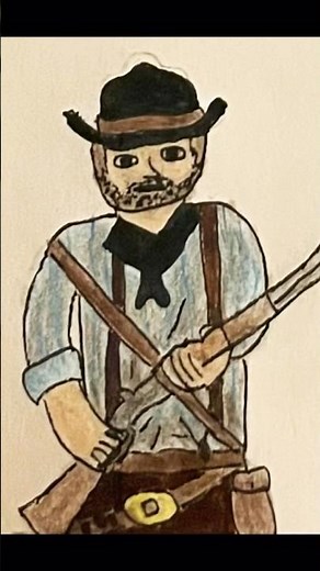 How to draw Arthur Morgan from RDR2 #games #rdr2 #drawing