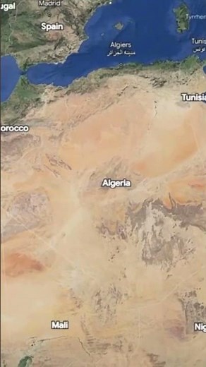 "Epic Google Earth Zoom: Exploring Algeria Across 65,117km! 🌍✨"