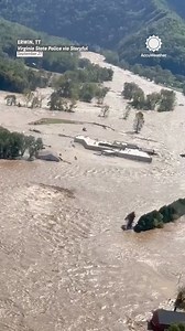 Rescuers airlifted at least 58 people stranded on the roof of Unicoi County Hospital in Erwin, Tennessee, this afternoon as floodwaters from Helene rapidly inundated the building. | AccuWeather