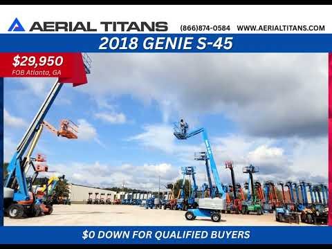 FOR SALE: 2018 GENIE S-45 SN5904 #boomliftforsale #constructionequipment