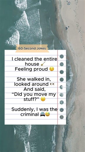 “I Cleaned the House” 🧹 #Marriage #Couples #jokes #funny #jokes #comedy #humor #usa