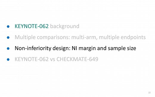 解析KEYNOTE-062统计学设计2：非劣设计的概念、界值和样本量计算