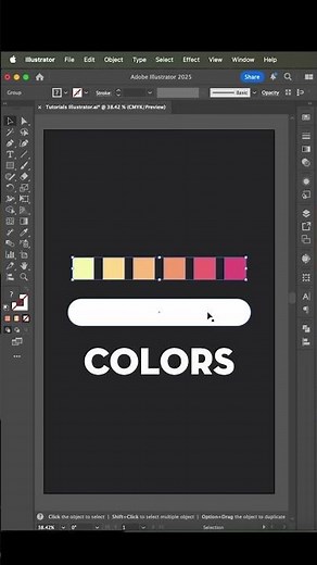 How to Create a Gradient Pattern like a Pro in Illustrator #gradient #adobeillustrator