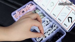 160PCS Car Fuel Line Clips,7 Size Nylon Fuel Line Repair Kit Replacement 3/8" & 5/16" FFuel Line Clamp,Durable Fuel Hose Retainer Clips Compatible with Ford GM Chrysler