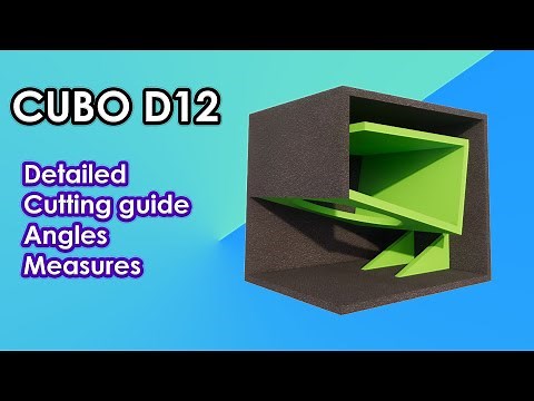Cubo D12 Box Design Video Plan Detailed with Angles, Measurements and Assembly Guide Subwoofer Box
