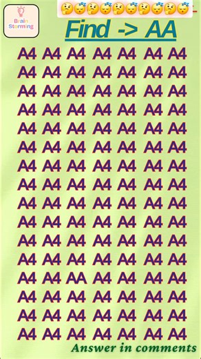Brain Storming on Instagram: "Find Hidden Alphabets AA 🔎 #reel #reels #puzzle #reelitfeelit #reelvideo"
